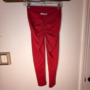 ECHT Force Scrunch Leggings in red